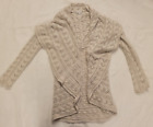 Cabi Womens Circle Cardigan Sweater Size M Cream Ivory Cable Knit Style 720
