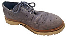 Vintage Men's Cole Haan Oxford Blue Suede Shoes Size 8 M w/ Small Damage