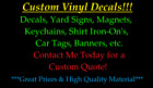 ~*~ CUSTOM ORDER VINYL DECAL for Walls banners signs 