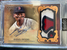 2021 Topps Dynasty Baseball Rafael Devers 3 Color Patch On Card Auto /10 Sealed