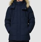 $425 Marc New York Men's Blue Full-Zip Gattaca Down Quilted Parka Coat Jacket XL