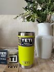 Authentic YETI Rambler  20 oz Tumbler W/ Magslider ~ Chartreuse ~ RETIRED