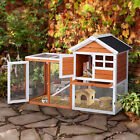 Wooden Chicken Coop Hen House Poultry Hutch Pet Cage with Nesting Box Backyard