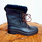 SOREL Badger Womens Sz 10 Winter Snow Boots Removable Felt Liners Canada NICE!