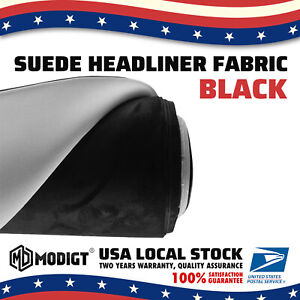 Suede Headliner Black Fabric Material 99