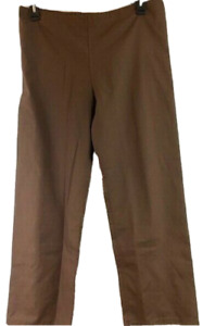 Landau Urbane Scrubs Women XS Tall Drawstring Brown Scrub Pants Inseam 29 1/2