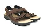 Dunham St. Johnsbury Mens Brown Leather Waterproof Sport Sandals Size 13 D