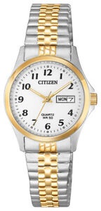 Citizen Women's Quartz Day/Date Two-Tone Bracelet Watch 26mm EQ2004-95A