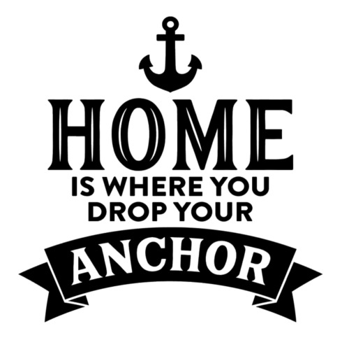 New ListingHome Is Where You Drop Your Anchor Vinyl Decal Sticker For Home Door Wall Decor