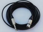 1'FT -30FT Neutrik XLR FeMale to 1/4 Stereo Shielded Microphone Audio Cable mic