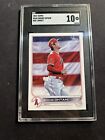 2022 Topps Photo Variations 660 Shohei Ohtani SP Red Jersey American Flag SGC 10