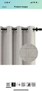 4 Panels Blackout Insulated Linen Textured for Bedroom Grommet Window Curtains