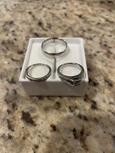 wedding ring sets his and hers White Gold