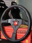 MOMO MonteCarlo 350mm 14' Genuine Leather Thickened Spoke Sport Steering Wheel