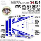 2 Fast 2 Furious Paul Walker / Brian's Nissan Skyline GTR R34 Livery Hot Wheel