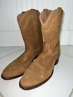 Preowned Tecovas THE JOHNNY Suede Cowboy Boots For Men Size 11 D In Honey Suede