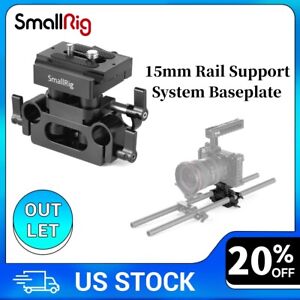 SmallRig Universal 15mm Rail Support System w/15mm Rod Clamp & QR Plate DBC2272B