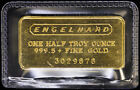 Engelhard 1/2 oz Half Troy Ounce 999.5 + Fine Gold Bar