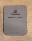 Playstation 1 Official Sony Brand memory card in gray color one great shape PS1
