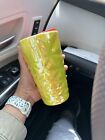 NEW Starbucks 2024 Spring Yellow Prism Luster Ceramic Travel Mug Tumbler