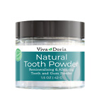 Viva Doria Natural Fluoride Free Tooth Powder, 1.5 oz glass jar