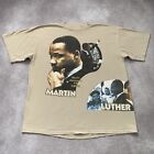 Vintage 90s Martin Luther King Rap Tee Style Shirt Size XXL AOP Black History