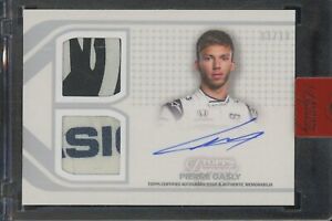 2021 Topps Dynasty Formula 1 F1 Racing Pierre Gasly Dual Patch AUTO #1/10