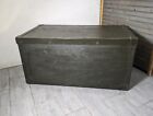 Vintage US Army Military Shipping Transport Case Trunk Chest Footlocker Crate
