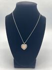 Avon Rose Quartz Heart Pendant Necklace 18