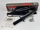 Rambo First Blood Part II 2 United Cutlery Bowie Knife Vtg 1989 w Leather Sheath