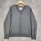 Toddland Sweater Mens Extra Large Gray Mustache Logo Rollie Cardigan