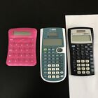 Texas Instruments Calculator Lot TI-30 XS, TI-30XIIS, and a Staples Calculator