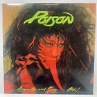 POISON - OPEN UP AND SAY AHH! LP Vinyl 1988 1ST PRESS Banned Cover EX / EX