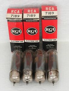 4 RCA 7189/EL84/6BQ5 Vacuum Tubes :  Same Date Code / Solid O-Getter / Strong!!!