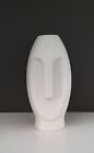 Samawi Home Decors 7” Face Vase - White Bisque