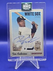 New ListingTopps Archives 2024 Tim Anderson 2019 Topps Heritage Auto 17/85 White Sox