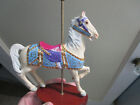 New ListingVintage Miniature Carousel Horse w/Lots of Gold Accent c 1988 F.M. FRANKLIN MINT