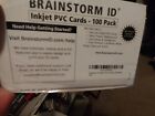100 Inkjet PVC Cards Nib Epson & Canon Inkjet Printers Brainstorm ID NEW 30 ml