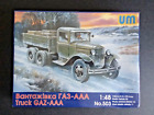UM No. 503, GAZ-AAA Military Truck 1:48, Plastic Kit