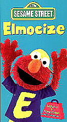 Elmocize VHS 1996 Elmo Kids Video Sesame Street Exercise Workout RARE