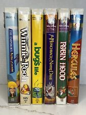 Disney VHS Movies Lot Of 6- Hercules,Winnie The Pooh,Bugs Life And More