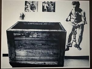 Houdini Magical Hall of Fame Black and White Photo Houdini's Wooden Trunk