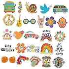 Hippie Temporary Tattoos for Kids - 70 Styles,Groovy 70s Peace and Love