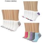 Hanes Women's Comfort Fit No Show Socks, 6 Pack Size: 5-9, 8-12 New With Tags