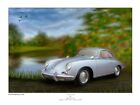 Porsche 356  Car Signed Limited Edition (250) Giclee Art Print Picture