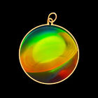 9ct Gold Hologram Pendant - Planet Saturn (Medium) - No Chain