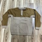 Filson Waterfowl Guide Oiled Tin Cloth Wool Sweater Shooting Shirt Henley, M