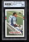Barry Sanders RC 1989 Topps Traded #83T Detroit Lions Rookie GEM MINT 10