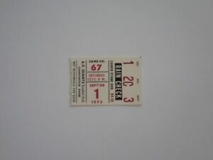 New ListingSF Giants vs Braves Ticket Stub 1973-Candlestick Park-Fuentes & Maddox 2 Hits