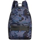Tommy Hilfiger Mens Leo Camo Print Backpack Navy Blue One Size